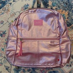 State Metallic Pink Kane Double Backpack
